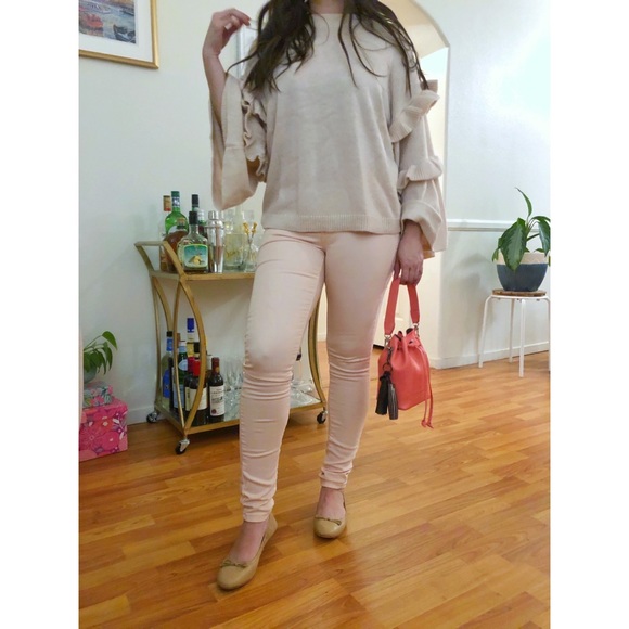 Light Pink Skinny Pants - Picture 2 of 4